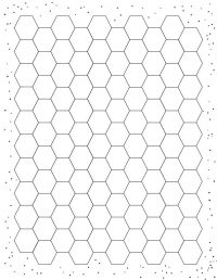 Lines of hexagons.